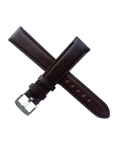 Dark Brown Horween Strap - Brown stitching